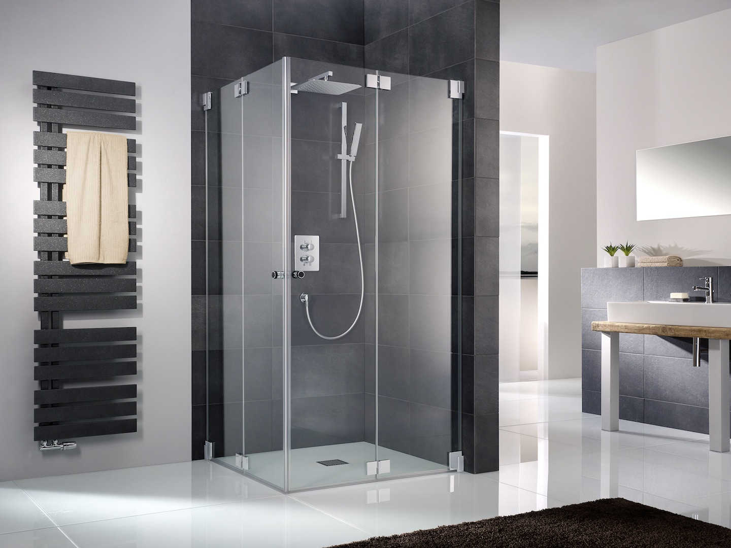 Badkamerinrichting kleine ruimte: badkamer douche ideeen moderne ...