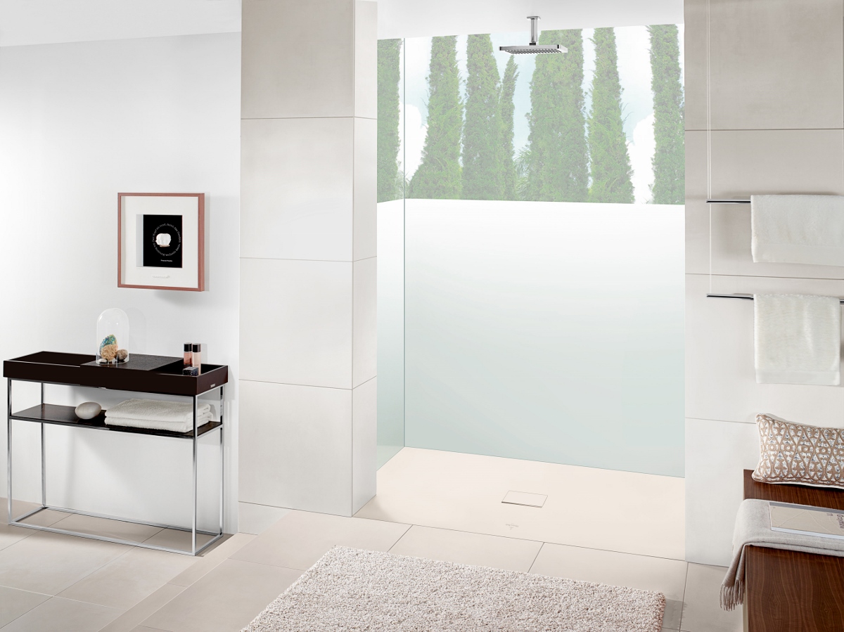 ... met ingebouwde douchevloer Squaro Infinity van Villeroy Boch ... met ingebouwde douchevloer Squaro Infinity van Villeroy Boch