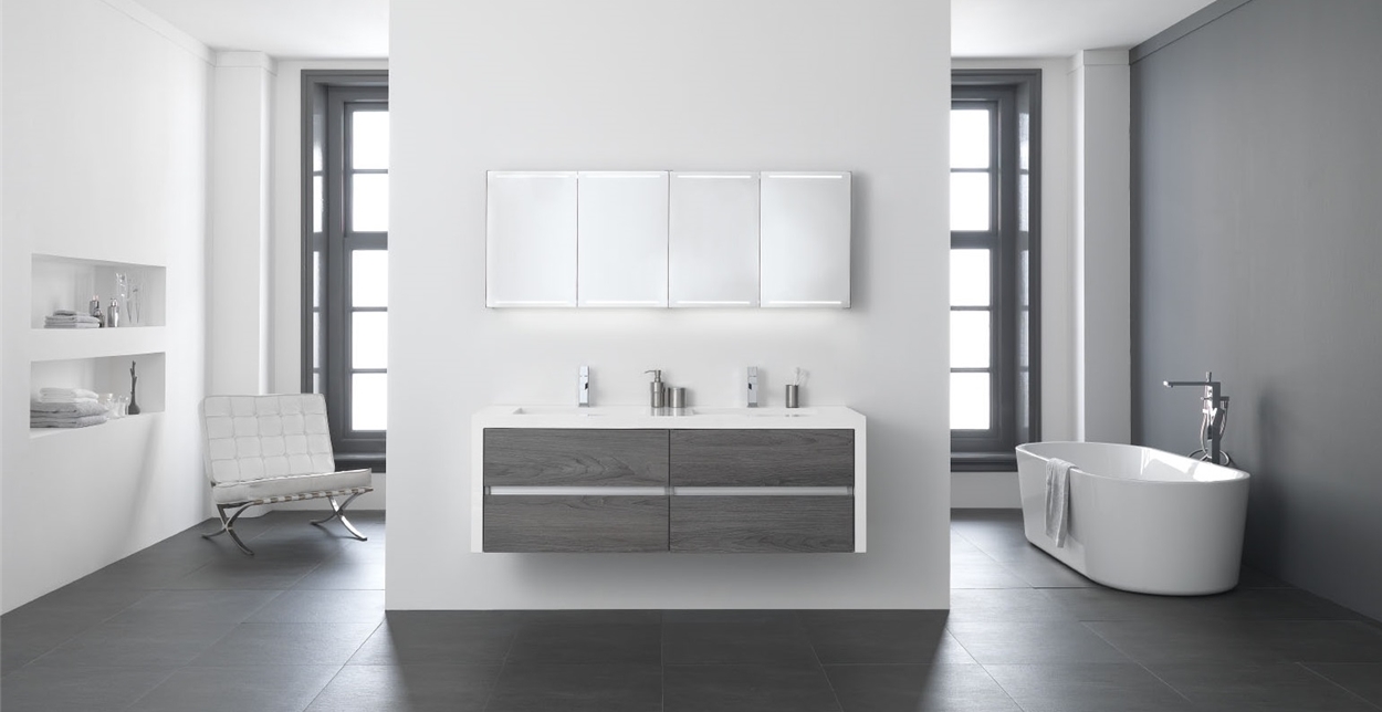 Moderne badkamer spiegel: moderne badkamer voorbeelden.