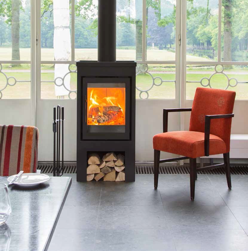 Haard kachel binnen: design haard in een strakke woonkamer het ... Interieur woonkamer houtkachel