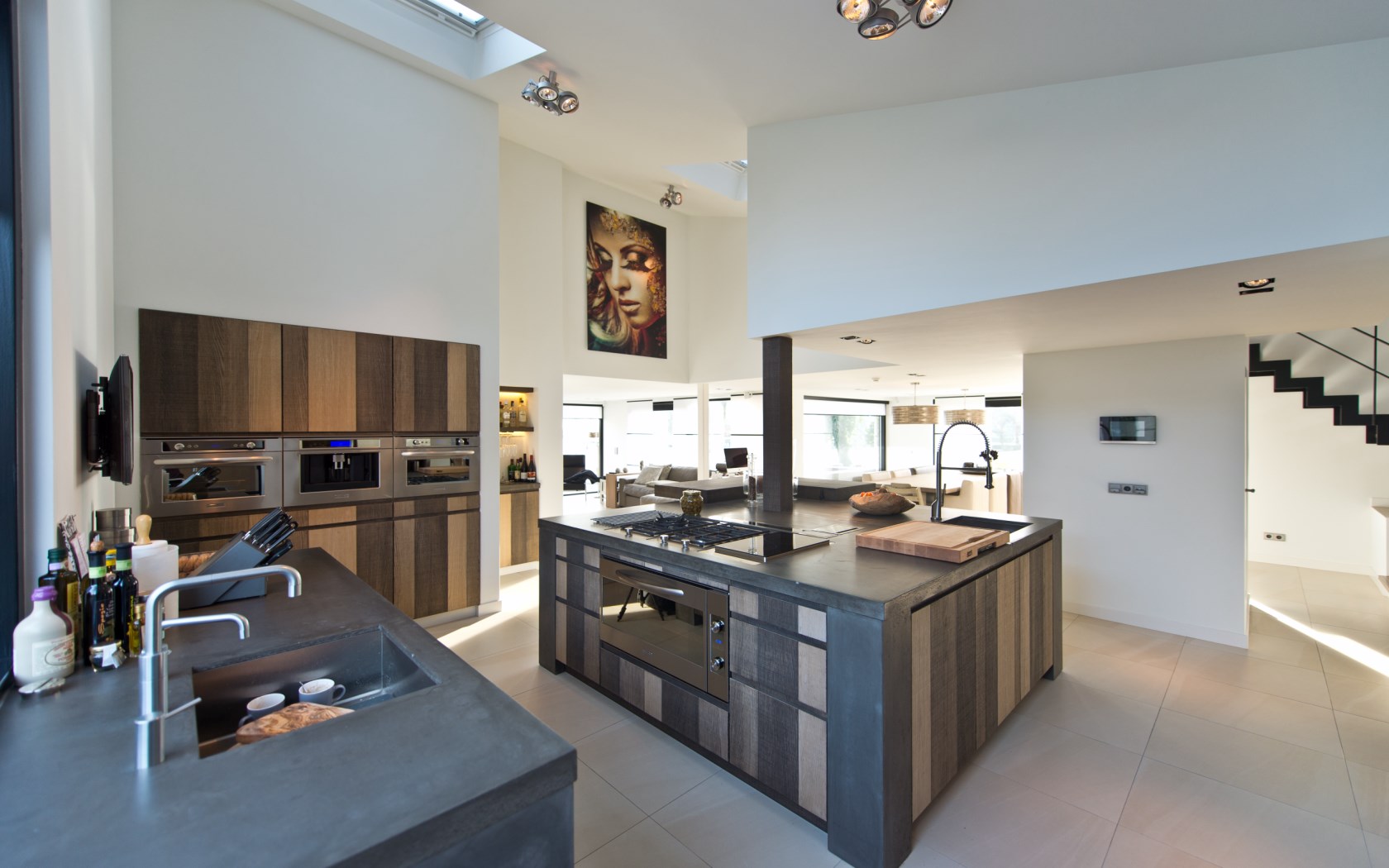 Keuken diy housekeuken diy ideeën : keuken blauwe muur. keuken ...