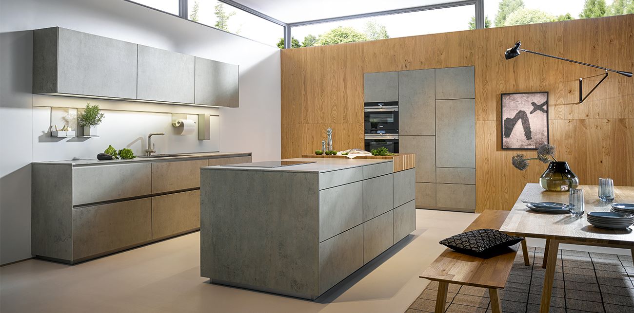 Uitgelicht! designkeuken nx 950 met hout & betonlook nieuws ... Keuken die hout