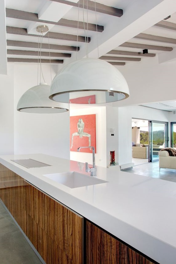 Afzuigsysteem keuken in de vorm van een lamp wonen