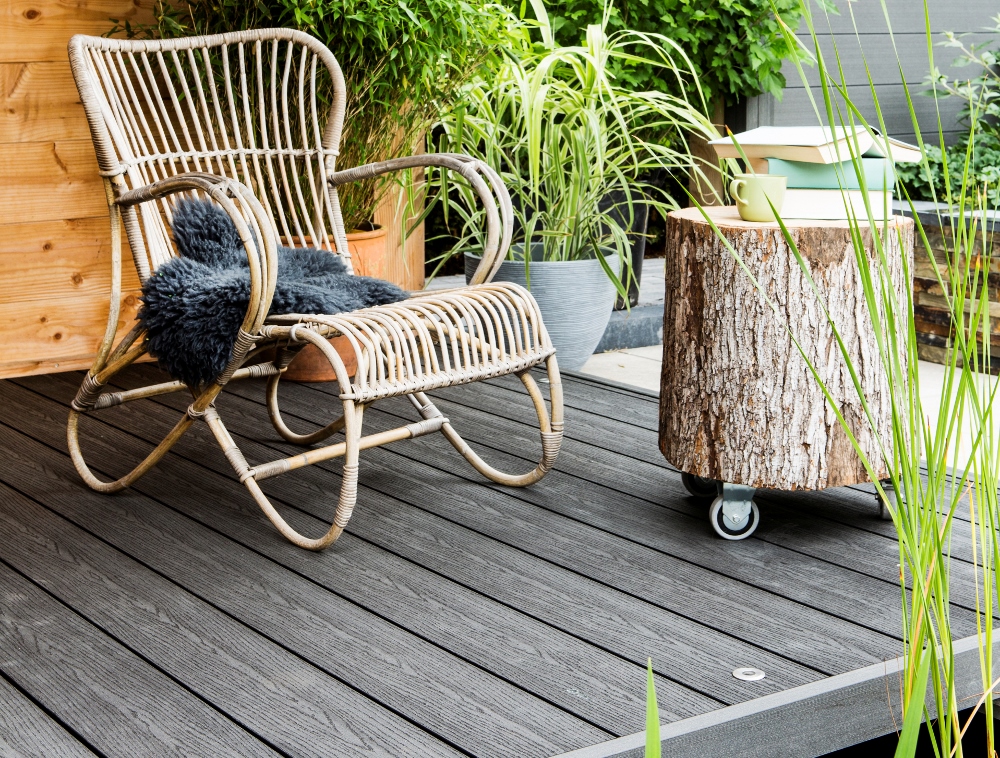 Overdekt dakterras modern: gezellig dakterras hout doe balkon idee ... Idee Houten veranda