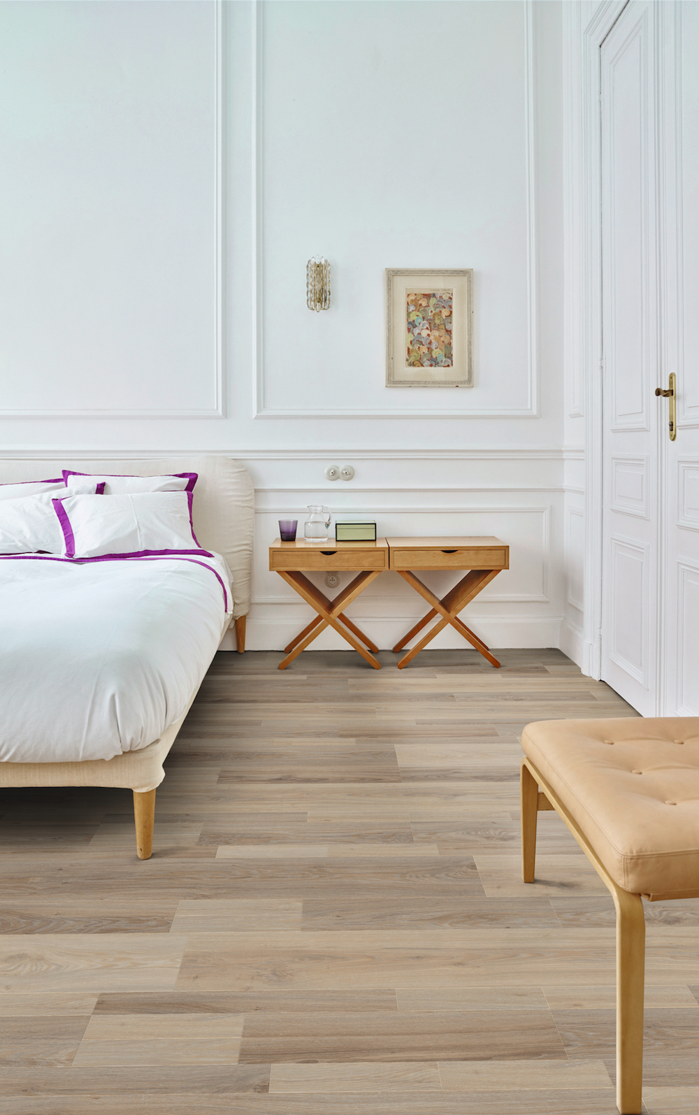 Moduleo Moods vinyl vloer met houtlook in de slaapkamer #interieur