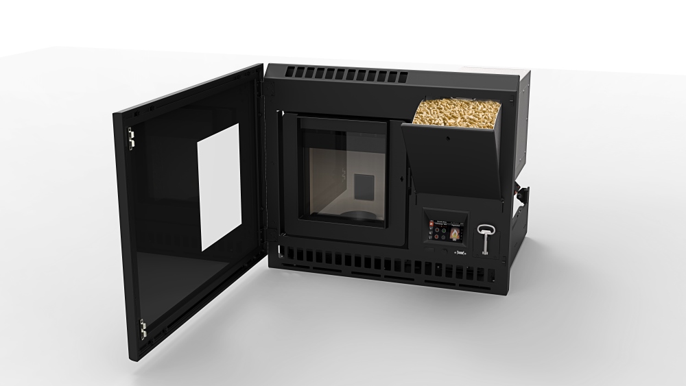 Een inzethaard op pellets zonder nadelen