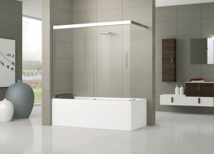 Novellini badwanden - douchecabine & bad in één