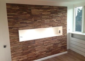 Teak wall strips wallcladding