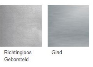 Dekker keukenblad roestvrij staal (rvs)