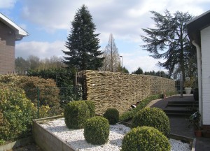 Wilgentenen schutting - Wilhout