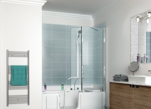 KinedoÂ® Duo douche en bad combinatie