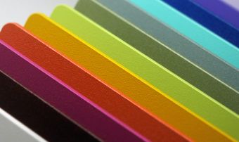 Bokmerk Aluminium achterwand in tal van kleuren
