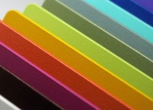 Bokmerk Aluminium achterwand in tal van kleuren - Bokmerk