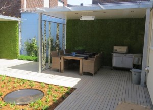 Moswanden in de tuin