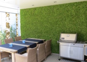 Moswanden in de tuin