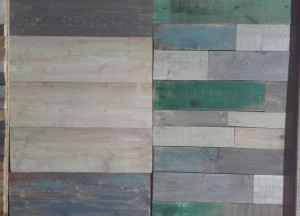 Woodindustries Sloophouten wandbekleding op kleur