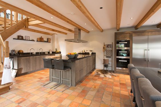 Nostalgische robuuste boeren Tieleman-keuken 