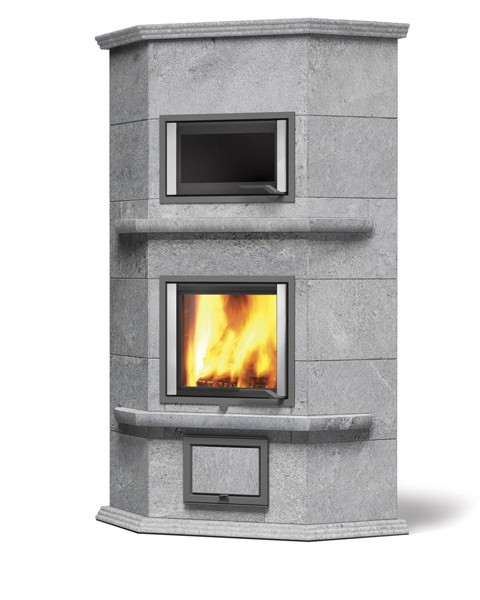 NunnaUuni Hestia Angolo Solo 1 hout hoekkachel met oven