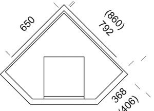 NunnaUuni Hestia Angolo Solo 1 hout hoekkachel met oven