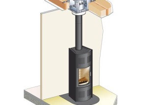 Poujoulat rookkanalen Corten geëmailleerd - Poujoulat
