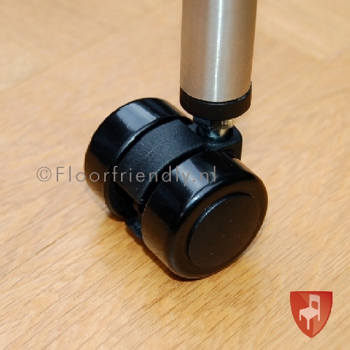 Floorfriendly Zwenkwiel met zachte mantel