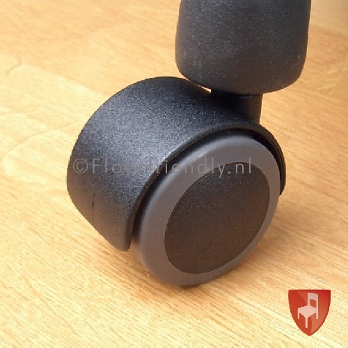 Floorfriendly Zwenkwiel met zachte mantel, 50cm