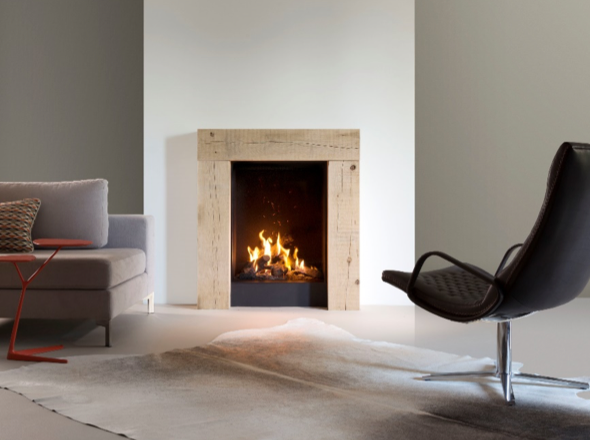 Kalfire gesloten gashaarden met Natural Spark Generator