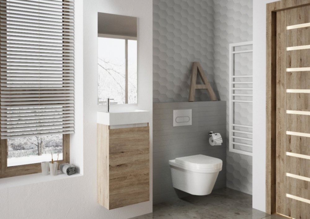 Fonteinmeubel Qubic | H&R Badmeubelen