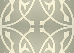 Designtegels Portugese cementtegel VN Oval Gris S7005