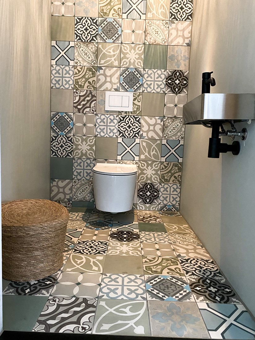 Designtegels Portugese cementtegel Patchwork Bonte mix