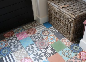 Designtegels Portugese cementtegel Patchwork Bonte mix