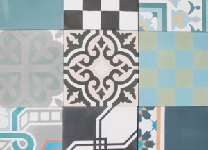 Designtegels Portugese cementtegel Patchwork Bonte mix