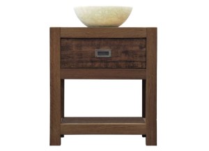 RestyleXL eiken badkamermeubel met opbouw waskommen