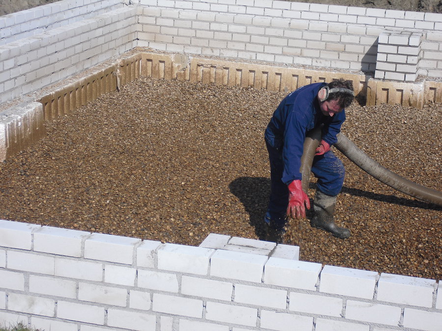 Isoschelp vloerisolatie met schelpen