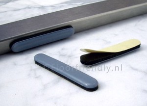 Floorfriendly vloer beschermende teflonglijder voor plat buisframe - Floorfriendly