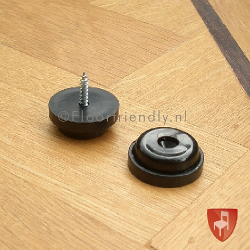 Floorfriendly anti-slipdop met schroef voor stoel of bank