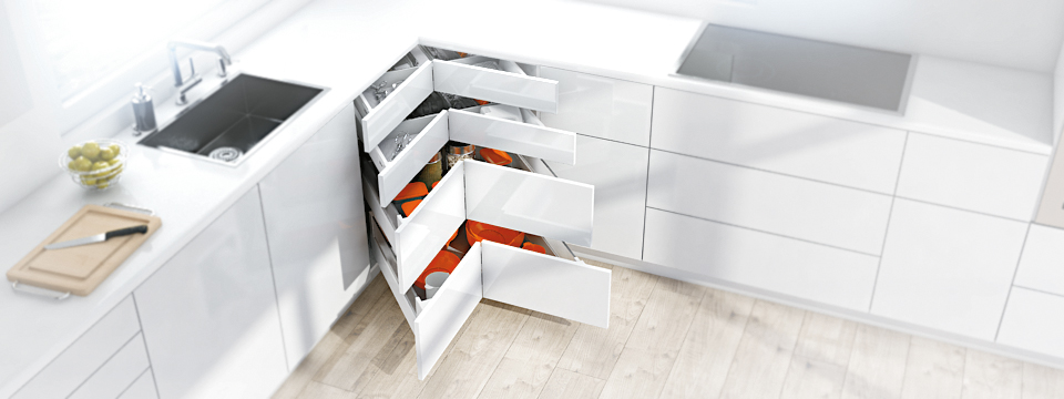 Blum Space Corner ergonomische keuken hoekkast | Blum