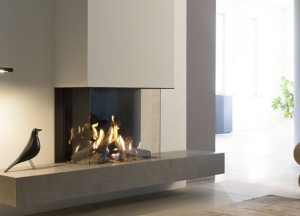 Kalfire GP70/55S gesloten gashaard - 3-zijdig model - Kalfire Fireplaces
