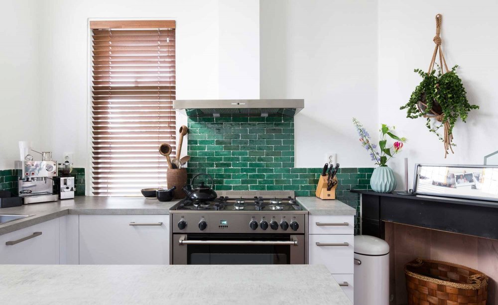 Marokkaanse wand- en vloertegel Bejmat Vert Foncee