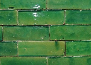 Marokkaanse wand- en vloertegel Bejmat Vert Foncee