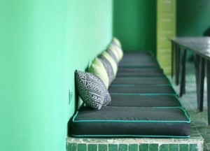 Marokkaanse wand- en vloertegel Bejmat Vert Foncee