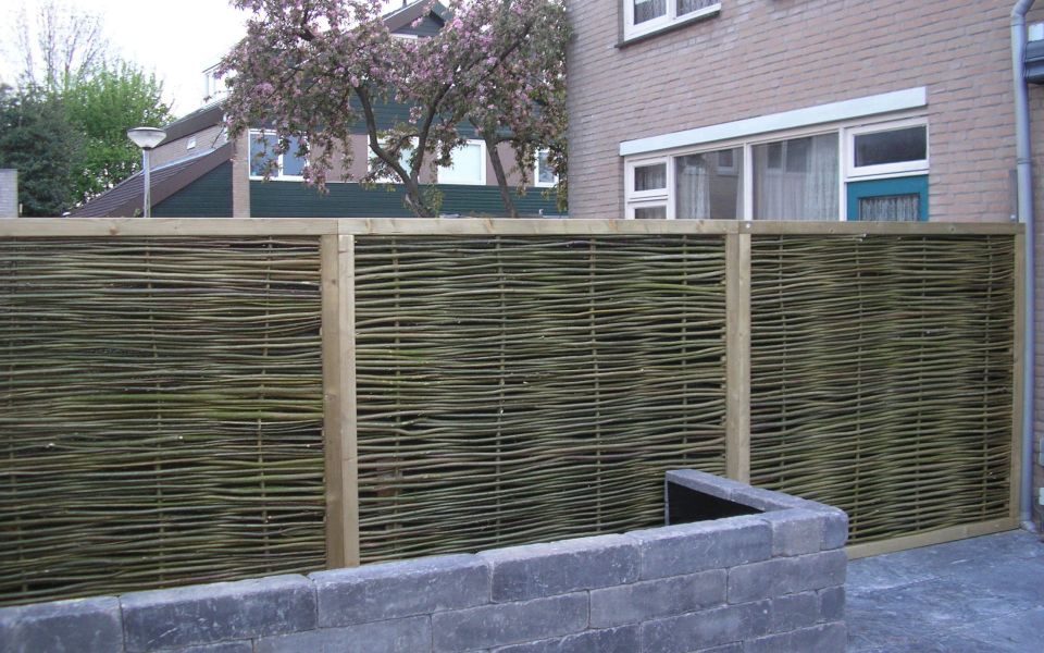 Wilhout Wilgentenenschutting in stevige omlijsting