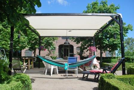 Terrasoverkapping doek
