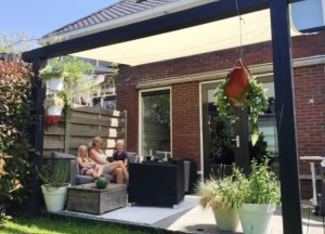 Terrasoverkapping doek