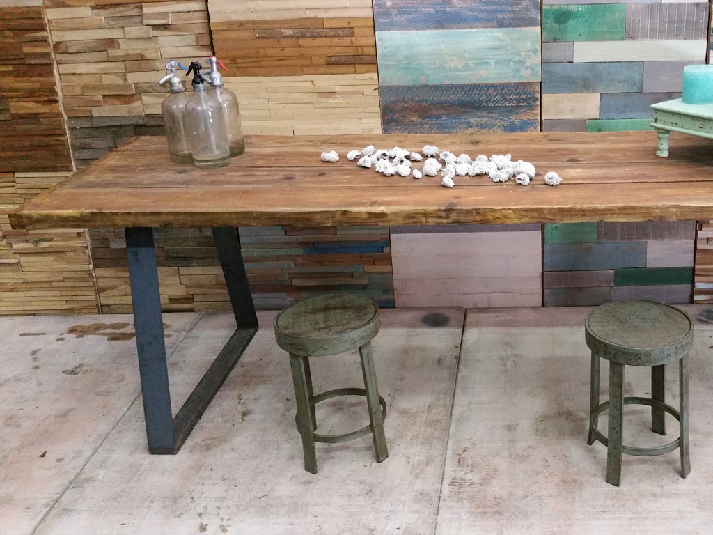 Woodindustries industriële tafel