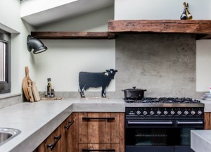 Mereno landelijke houten keuken Worchester oud hout