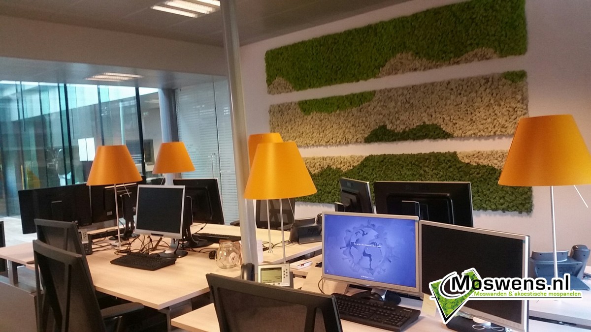 Mosschilderij voor het kantoor
