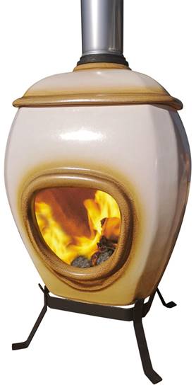 African Flame pothaarden gemaakt van vuurvast Niltherm®