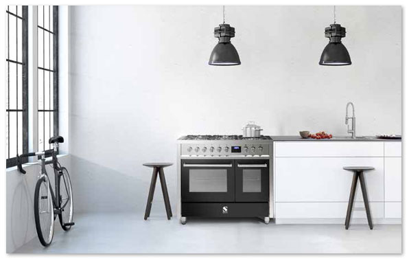 STEEL ENFASI fornuis met gas of inductie