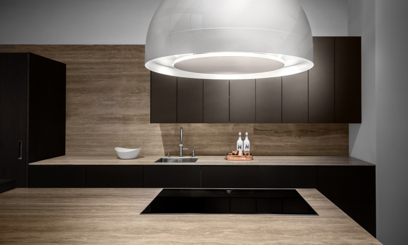 Wave ronde eiland afzuigkap